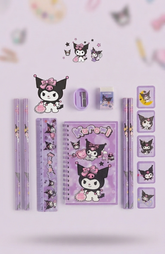 Kaiso Kuromi Purple Stationery Gift Set for Girls