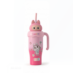 Miniso Sipper with pop cap - 900ml (pink)