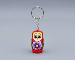 Miniso Russian Nesting Doll Keychain (Red)