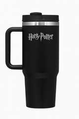 Miniso Harry potter tumbler with steel straw 1200 ml (Black)