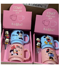 Miniso Mickey and Minnie Mouse Ceramic Mug
