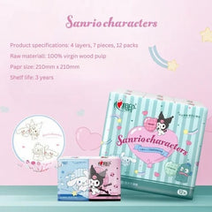 Miniso Kuromi Tissue Pack of 12