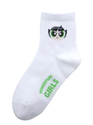 Miniso The Powerpuff Girls Collection Crew Socks (1 Pair)(Buttercup)