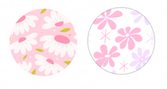 Single Layered Waterproof Shower Caps (2 pcs)(Flowers)