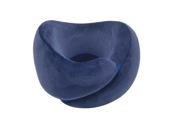 Miniso Foldable Number Zero Neck Pillow with Hook(Dark Blue)