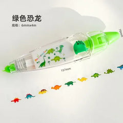 Miniso Retractable Decoration Tape (Green Dinosaur)