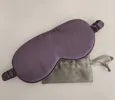Solid Color Sleep Mask with Drawstring Bag(Purple)