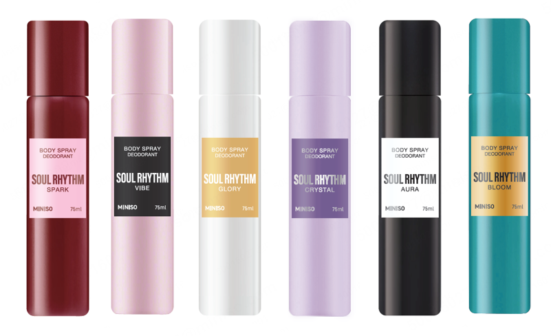 Miniso Soul Rhythm Deodorant Body Spray 75ML(Glory)