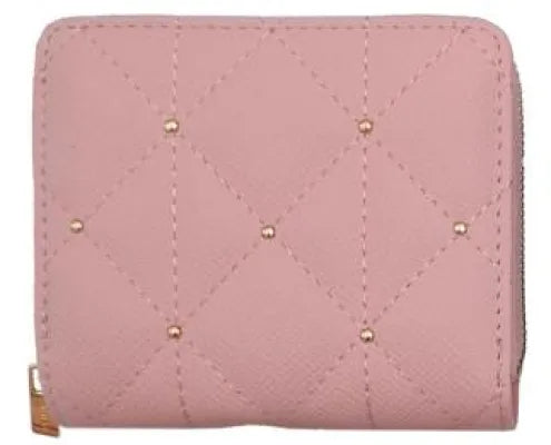 Miniso Bi-Fold Zip-Round Women's Wallet (Pink) NEW