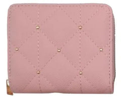 Miniso Bi-Fold Zip-Round Women's Wallet (Pink) NEW