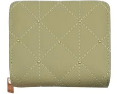 Miniso Bi-Fold Zip-Round Women's Wallet (Green)