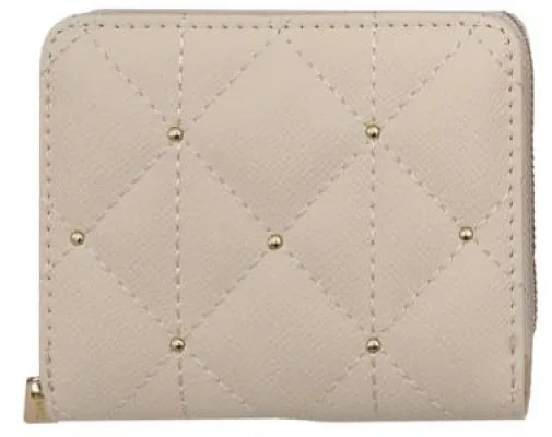 Miniso Bi-Fold Zip-Round Women's Wallet (Beige)