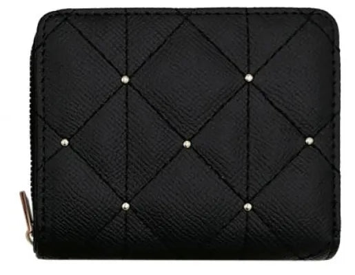 Miniso Bi-Fold Zip-Round Women's Wallet (Black)