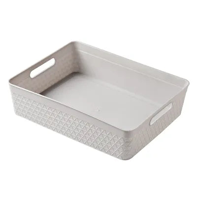 Miniso  Waffle Pattern Low Storage Box (L)