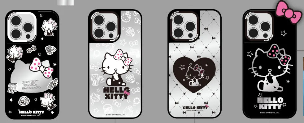 Hello Kitty Black and White Phone Case(iPhone 16 Pro Max)