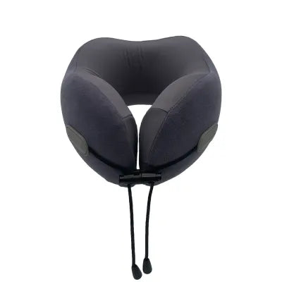Miniso Drawstring Memory Foam Neck Pillow(Gray)