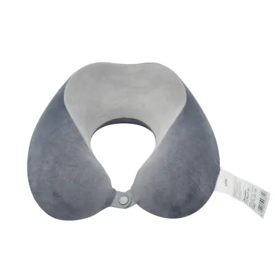 Memory Foam Neck Pillow (Light Gray)