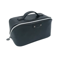 Retro Series Prism Large Capacity Cosmatic Bag with Handle(Black)