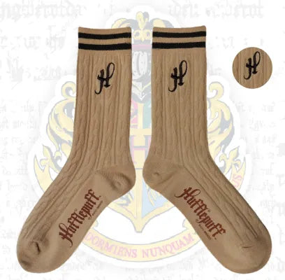 Harry Potter Striped Crew Socks(Hufflepuff)