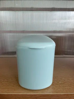 Miniso Minimalist Solid Color Manual Desktop Trash Can (Blue)