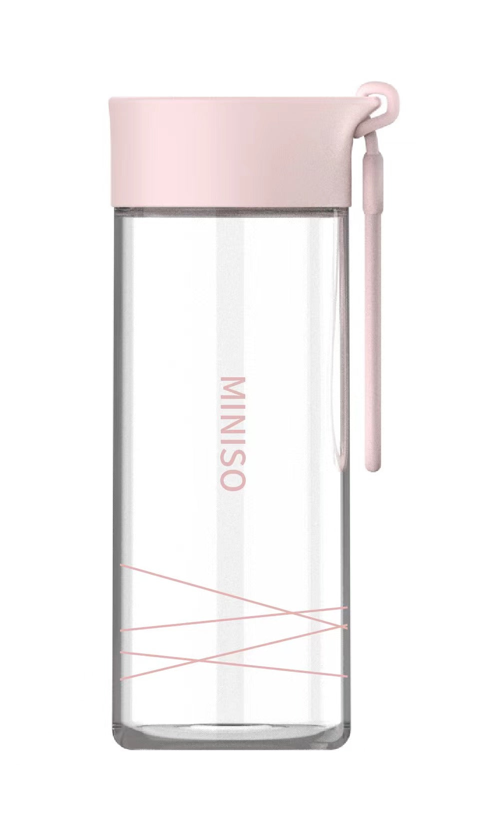 High Borosilicate Glass Bottle with Handle 300mL(Pink)