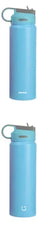 Miniso Solid Color Stainless Steel Bottle with Handle and Straw Lid (900mL)(Blue)