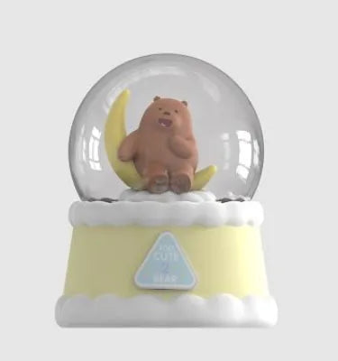 We Bare Bears Series 4.0 Cloud Crystal Ball Figure Model (Grizz)