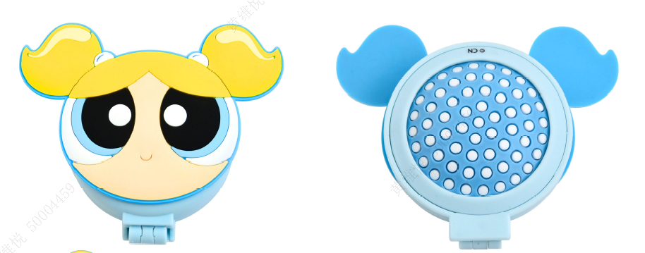 The Powerpuff Girls Collection Folding Mirror Brush(Bubbles)