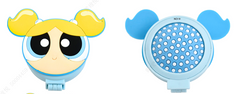 The Powerpuff Girls Collection Folding Mirror Brush(Bubbles)