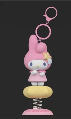 Sanrio characters Ocean Treasure Series Car Shaker Keychain(My Melody)