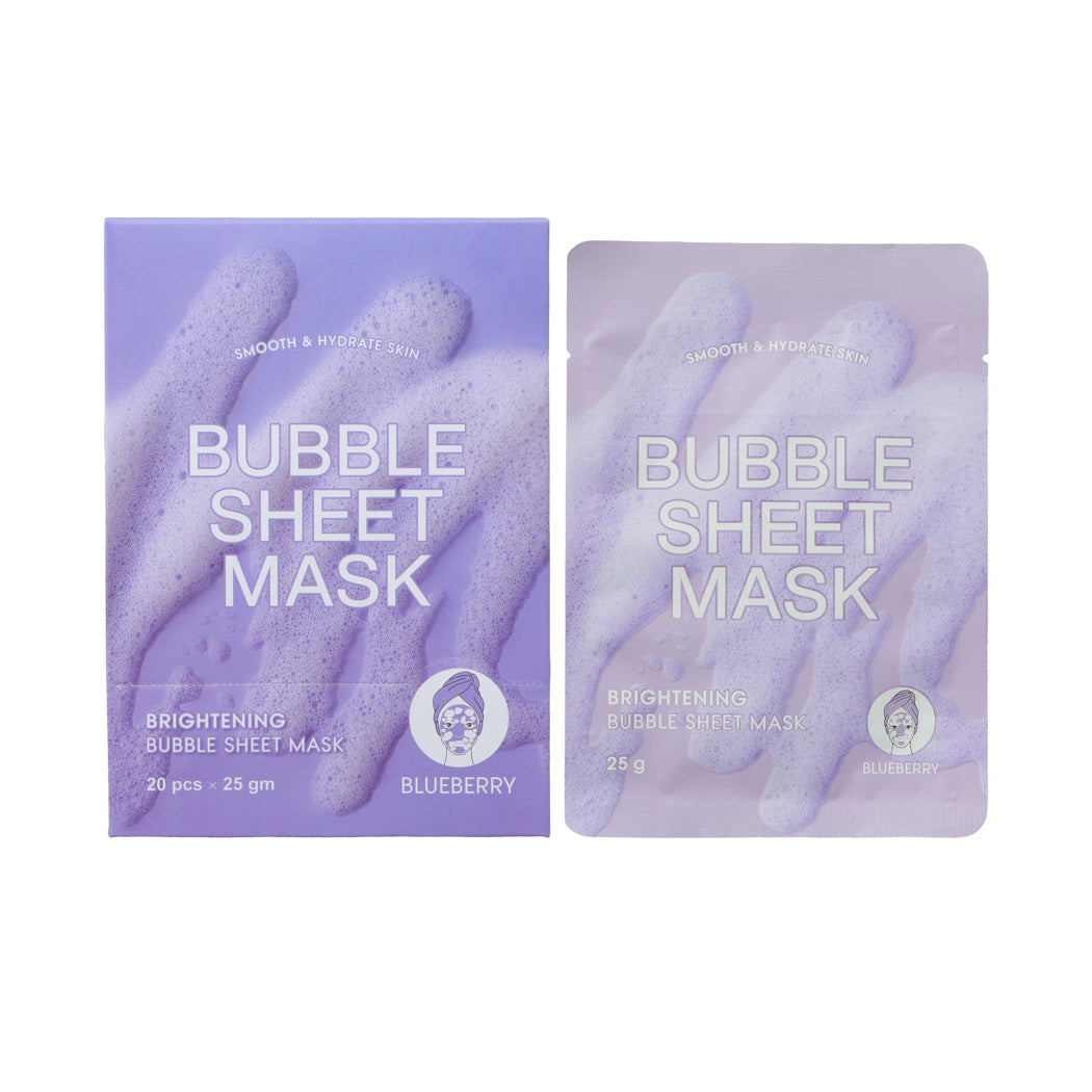 Miniso Brightening Bubble Sheet Mask(Blueberry)
