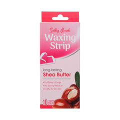 Miniso Silky Quick Waxing Strip 10 Strips + 2 Wipes(Shea Butter)