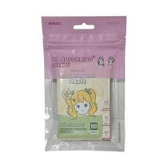 Miniso Natural Oil Absorbing Sheets 100 Sheets(Green Tea)