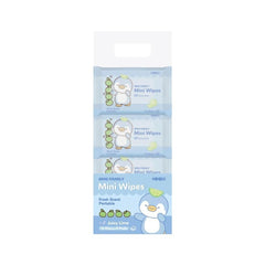MINI FAMILY Mini Wipes 10 Wipes×8 Packs(Juicy Lime)