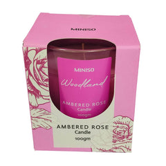 Miniso Woodland Candle 100g(Ambered Rose)