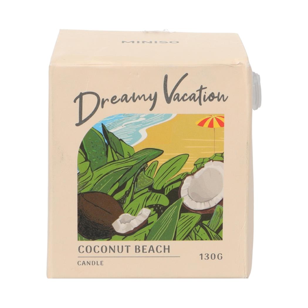 Miniso Dreamy Vacation Candle 130G(Coconut Beach)