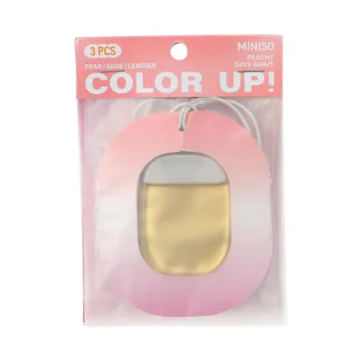 Miniso Color Up Car Scented Freshener 3PCS(Peach)