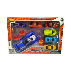 Miniso Free Wheel Cars Pack of 7 With Launcher(6CL+WH)