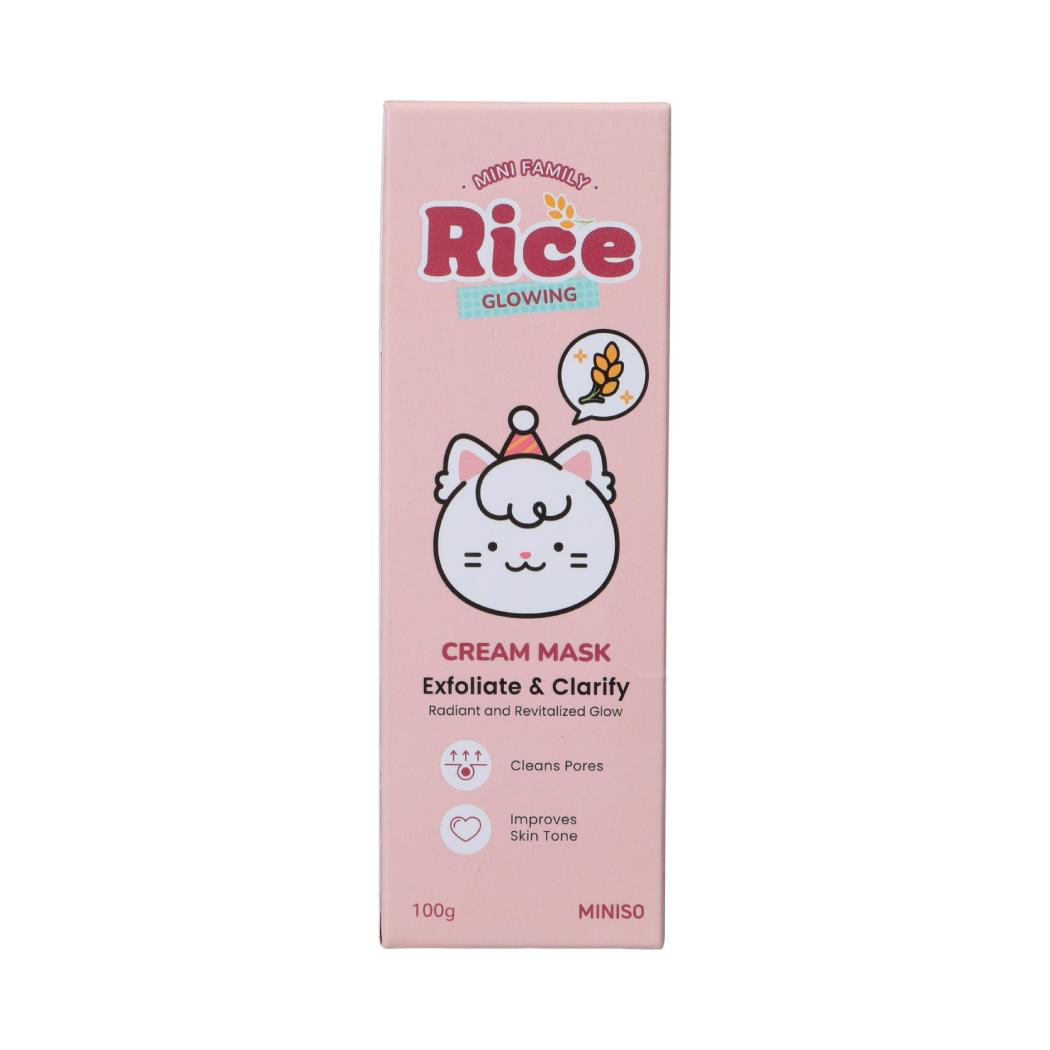 MINI FAMILY Rice Glowing Cream Mask 100G