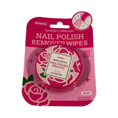 Miniso Sparkle Collection Nail Polish Remover (Rose)