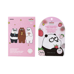 We Bare Bears Collection Fruit Hydrating Facial Sheet Mask(Strawberry)