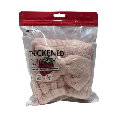 Miniso Absorbent Hair Towel cap(Strawberry)