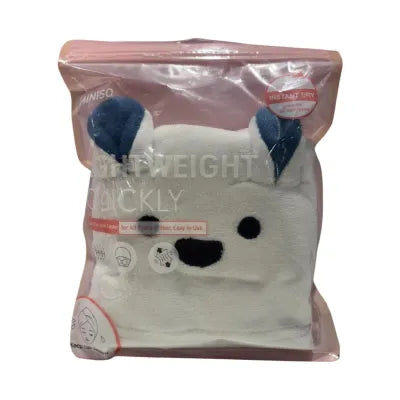 Miniso Animal Soft & Absorbent Drying Hair Towel(White)