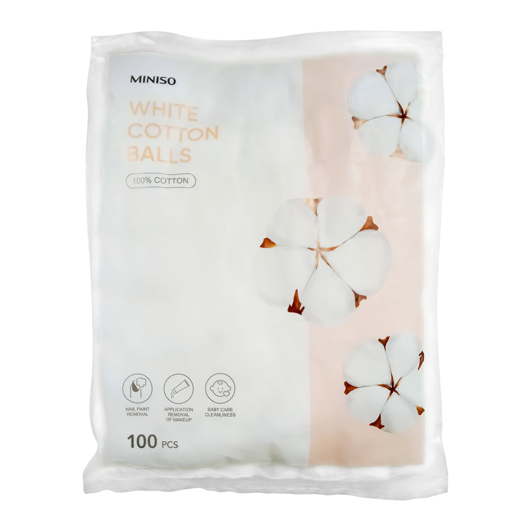 Miniso White Cotton Ball 100pcs