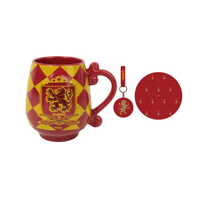 Harry Potter Ceramic Mug & Saucer Set(450mL) (Red)