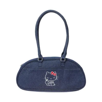 Miniso Hello Kitty Classic Series Retro Shoulder Bag (Blue)