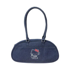 Miniso Hello Kitty Classic Series Retro Shoulder Bag (Blue)