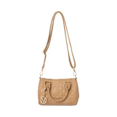 Miniso Classic Quilted Series Handheld Crossbody Cylinder Bag(Khaki)