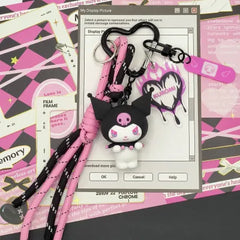 Miniso Kuromi Magic Party Collection Flame Keychain