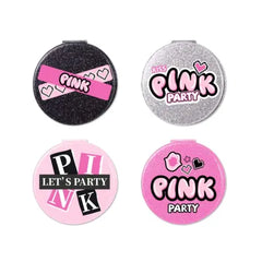 Miniso Pink Party Series Glitter Double-Sided Compact Mirror